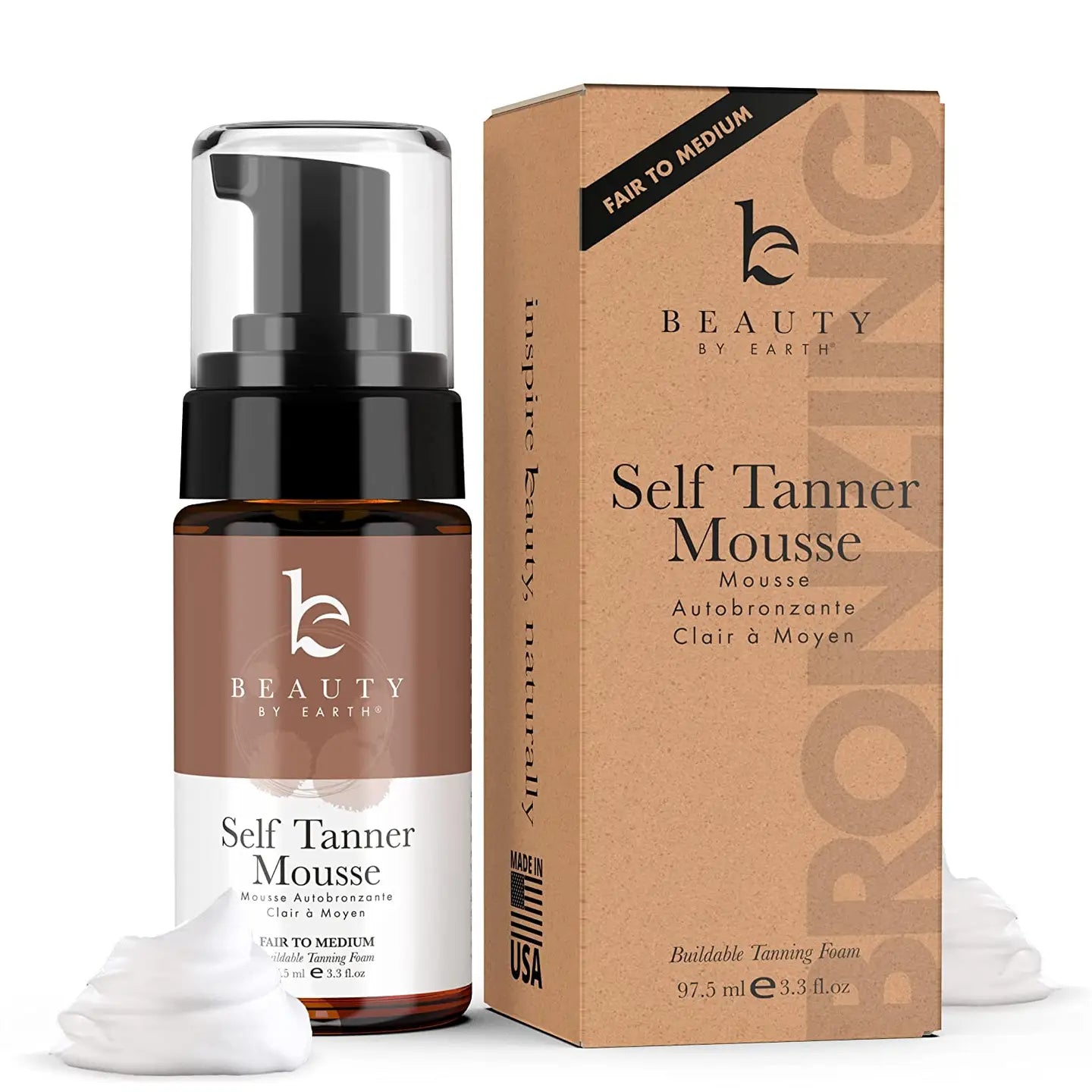 BBE-Self Tanner Mousse Dark 3.3oz