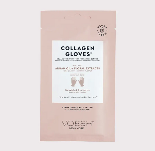 Voesh-Collagen Gloves w/Argan Oil +Fl Ext 16ml