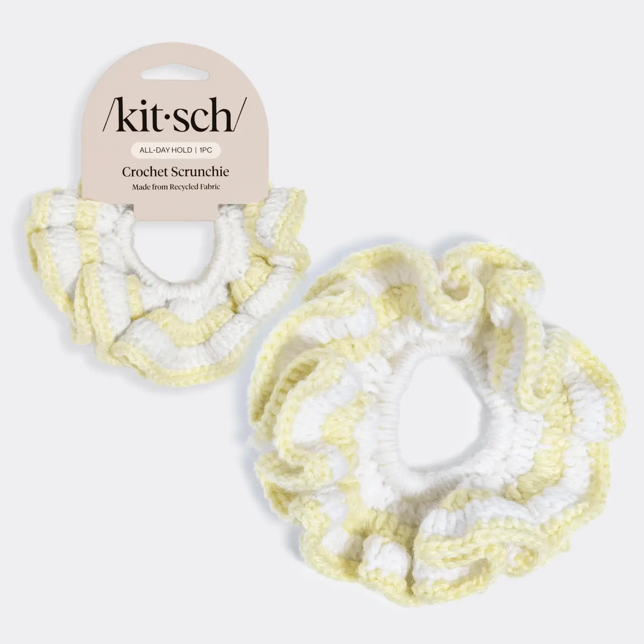 Kitsch-Crochet Scrunchie Butter Yellow